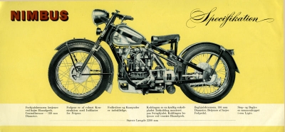 Nimbus Modell C Prospekt 1954
