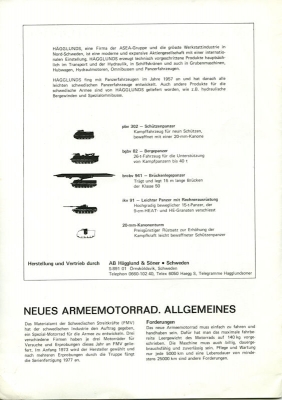 Hägglunds XM 72 brochure 1972