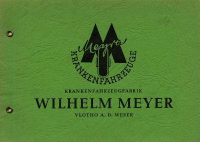 Meyra Krankenfahrzeuge brochure ca. 1950