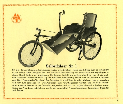 Meyra Krankenfahrzeuge program 1930s