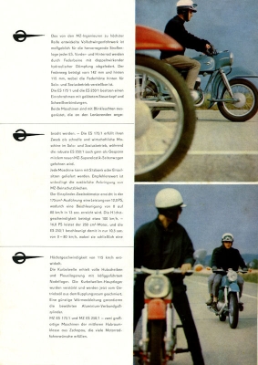 MZ ES 175/1 und 250/1 Prospekt 1964