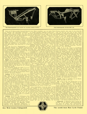 Neander frame brochure 1928