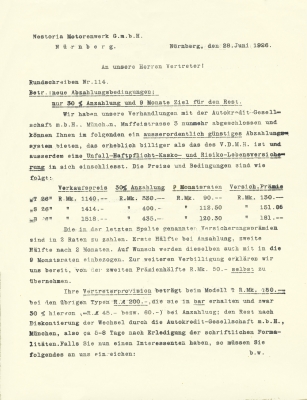 Nestoria letter 1926