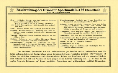 Orionette program 1926/27