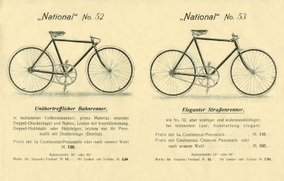 National bicycle brochure 1907