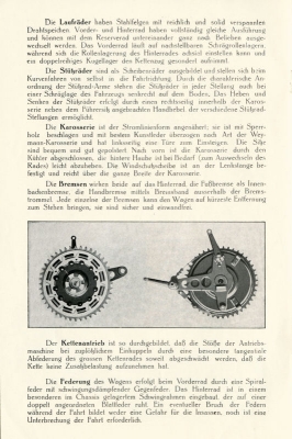 Einspurauto Typ EA 2 Prospekt 1929