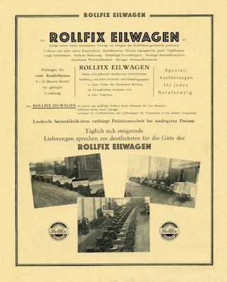 Rollfix Eilwagen brochure 1928