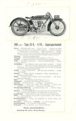 Saroléa Programm 1925