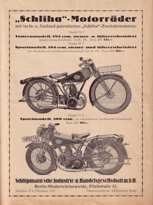 Schliha program 1929