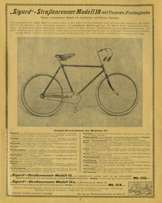 Sigurd bicycle program 1925