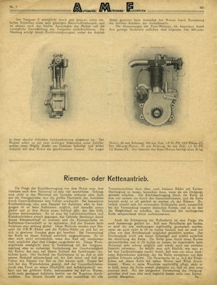 Württembergia Motorrad Test 1925