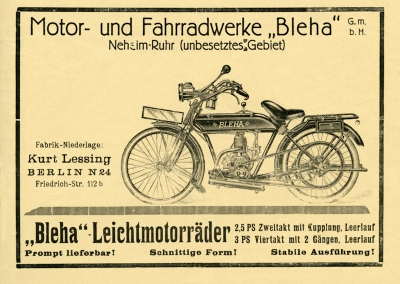 Bleha Print advertising 1924