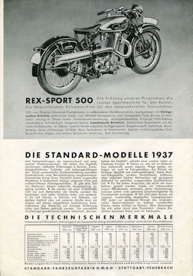 Standard program 1937