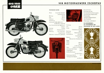 MZ ES 150 Prospekt 1966