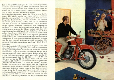 MZ ES 125 150 Prospekt 1962