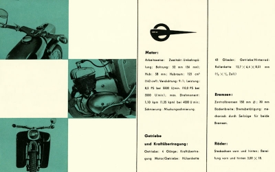 MZ ES 125 und 150 Prospekt 1963