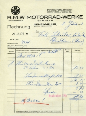 RMW Brief 1933