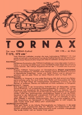 Tornax T 175 Prospekt 1952