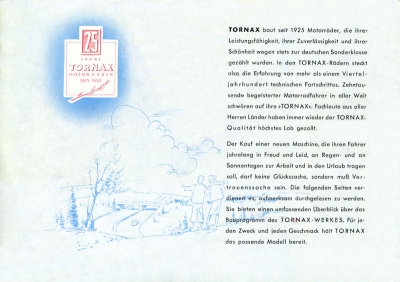 Tornax Programm 1953