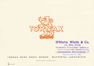 Tornax program 1951/52