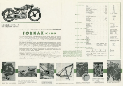 Tornax K 125 brochure 1949/50