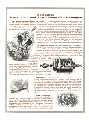 Wanderer Motorrad Programm 5.1914