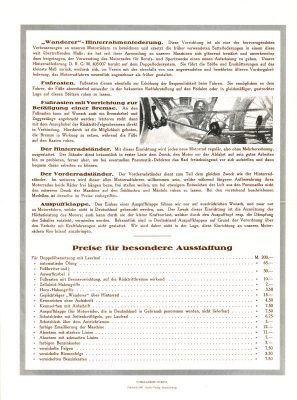 Wanderer motorcycle program 5.1914