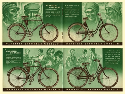 Wanderer Motorfahrrad und Fahrrad Programm 7.1935