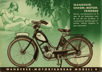 Wanderer Motorfahrrad und Fahrrad Programm 7.1935