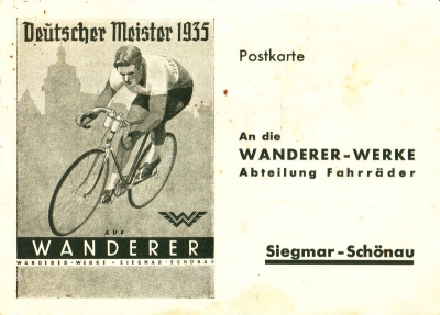 Wanderer Ansichtskarte 3.1936