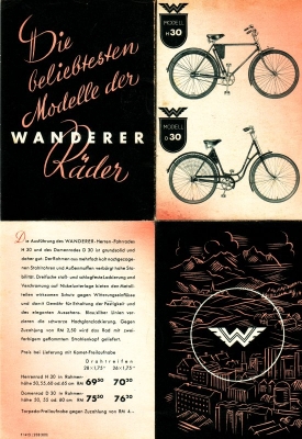 Wanderer Fahrrad Prospekt 2.1938