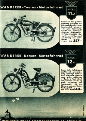 Wanderer Motorfahrrad Programm 2.1938