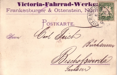 Victoria postcard 1893