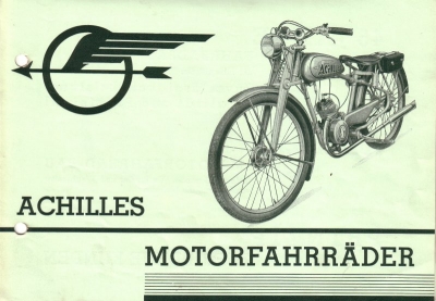 Achilles Motorfahrräder Prospekt ca.1939