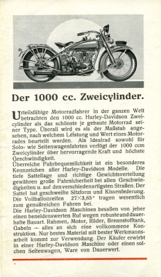 Harley-Davidson program 1928