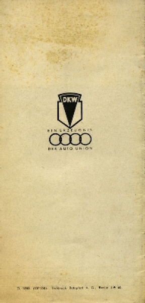 DKW Pkw Programm 1.1937