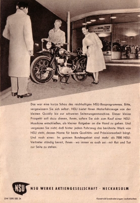 NSU Programm 2.1954