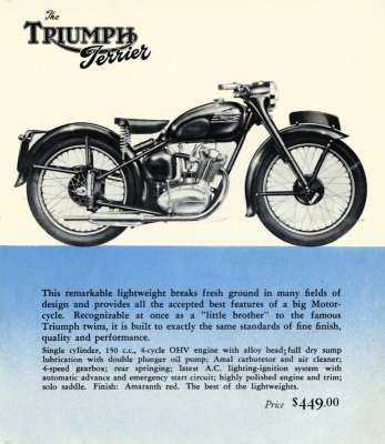 Triumph Programm 1960er Jahre