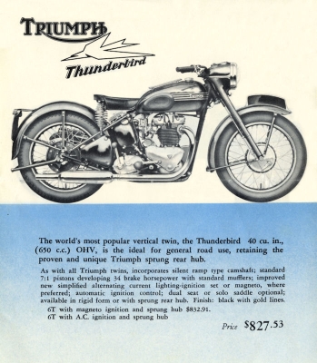 Triumph Programm 1960er Jahre