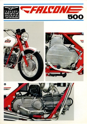 Moto Guzzi Falcone 500 brochure ca. 1972