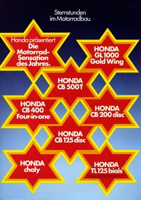 Honda Motorrad Programm 1975