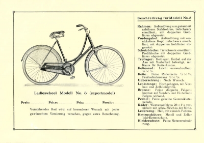 Lormes LCO Fahrrad Programm 1924