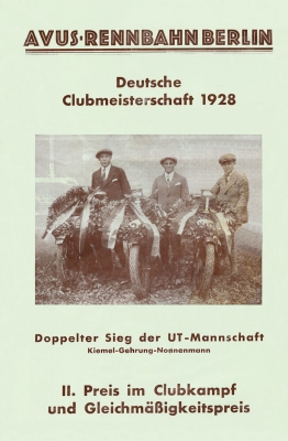 UT RE Touren 200 ccm brochure 1929