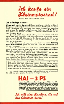 Hai 3 HP brochure 1938