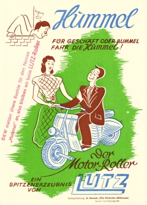 Lutz Hummel Roller Prospekt 1949