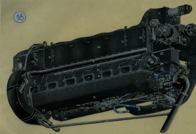 Junkers Jumo 211 Durchsichtbild-Darstellung 1939