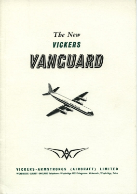 Vickers Vanguard Prospekt 1958