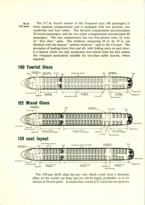 Vickers Vanguard Prospekt 1958