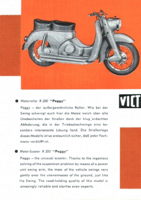 Victoria Peggy 200 ccm Prospekt 10.1956