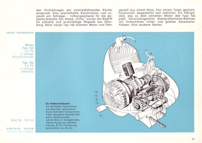 Zweirad Union Pressemappe 9.1964